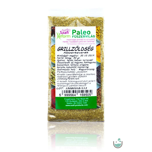 Szafi Reform Paleo Grillzöldség fűszerkeverék 50 g (gluténmentes)