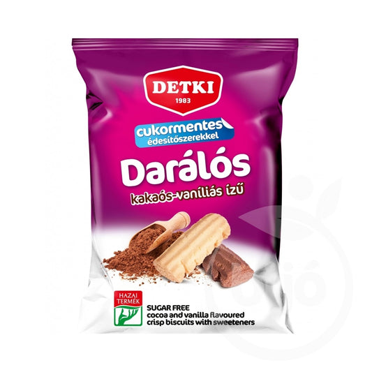 BBE 15/06/23 Detki sugar-free ground biscuits with sweeteners cocoa-vanilla flavor 180g