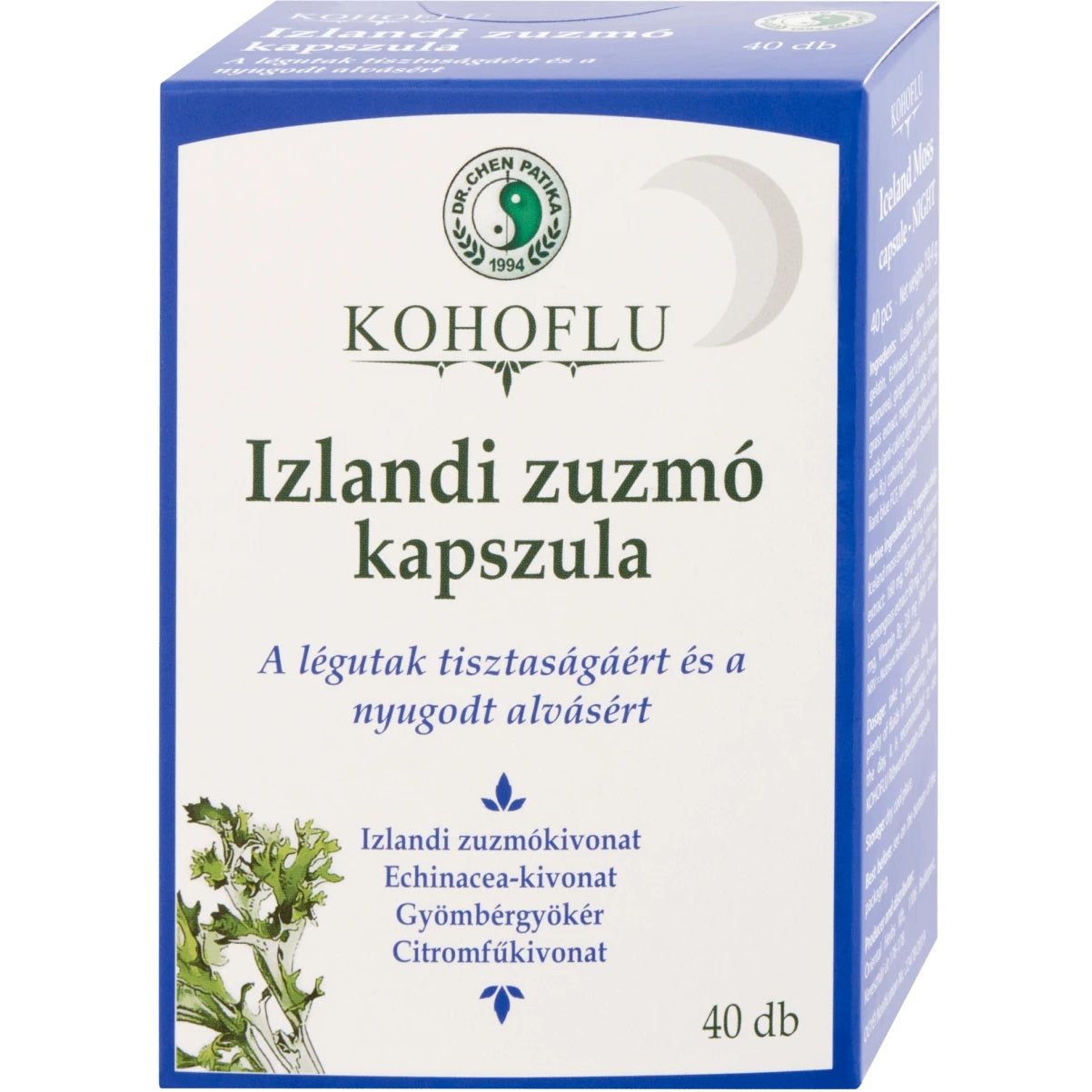 Dr Chen kohoflu izlandi zúzmó kapszula - éjszaka 40db