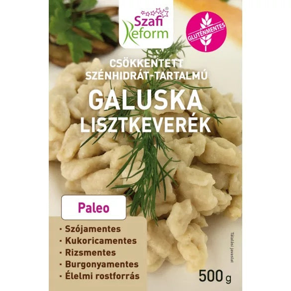 Szafi Reform Csökkentett szénhidrát-tartalmú galuska lisztkeverék (gluténmentes) 500g