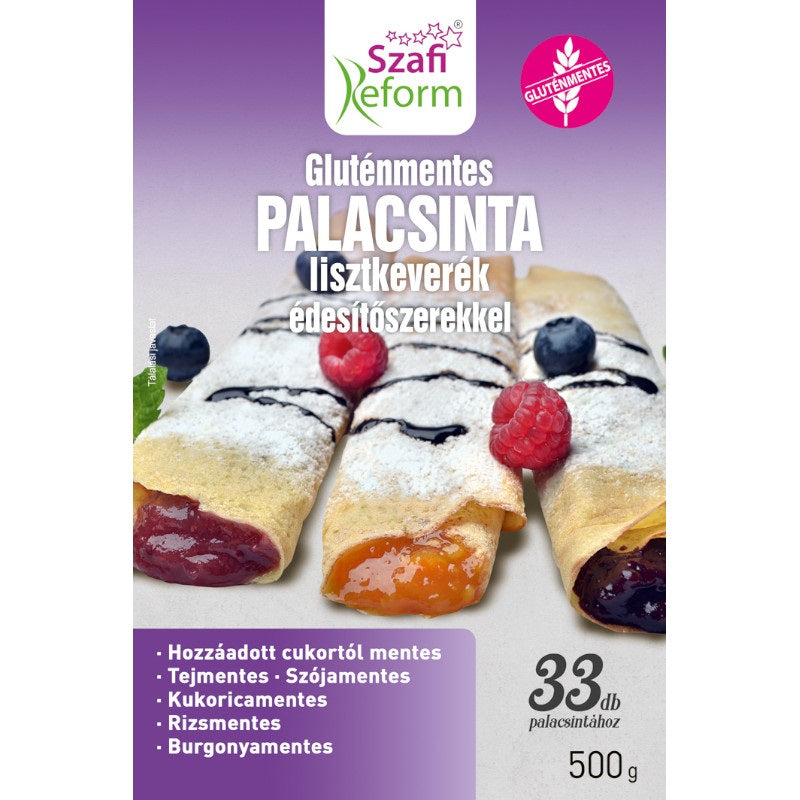 Szafi Reform gluténmentes, szénhidrátcsökkentett palacsinta lisztkeverék (PALEO) 500g