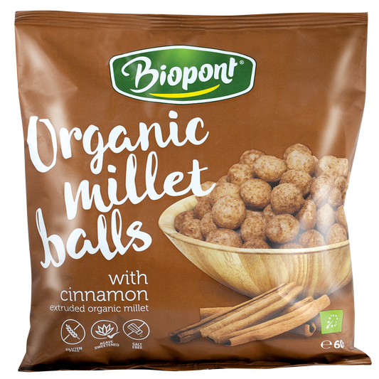 Biopont Organic Millet balls with Cinnamon 60g