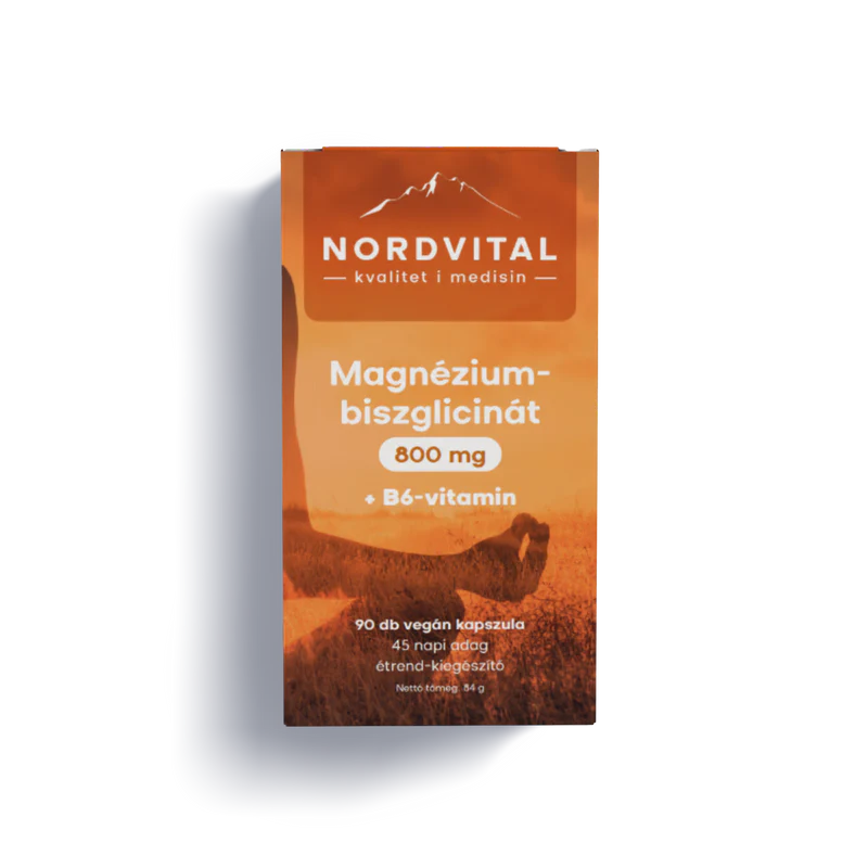 Nordvital Magnézium-biszglicinát + B6 - 90db
