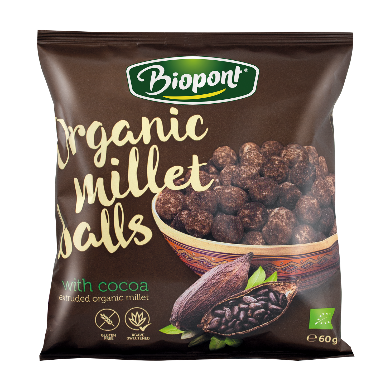 Biopont Organic Millet balls with Cocoa 60g